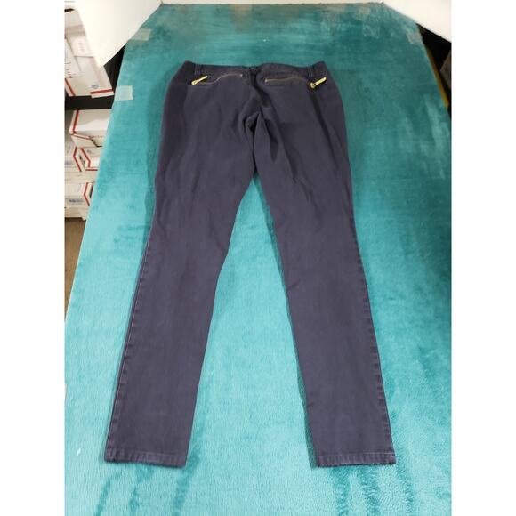 Michael Kors Jeans Size 2 Womens Blue Pants Denim Zipped Pocket Mid Rise Skinny - Picture 10 of 12